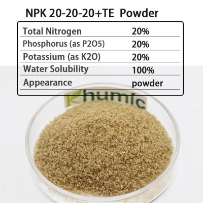 factory direct sale agriculture chemical compound npk fertilizer 20 20 20 with TE